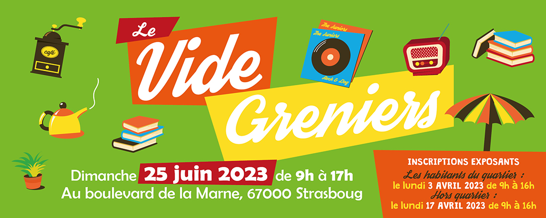 You are currently viewing Le vide-greniers du boulevard de la Marne 2023