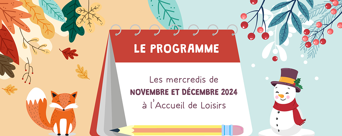 You are currently viewing Le programme des mercredis de novembre et décembre 2024