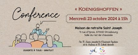 Conférence « Koenigshoffen » à Saint Jo’ en images !