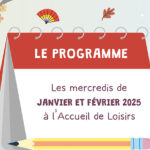 Le programme des mercredis de janvier et février 2025