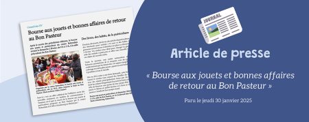 Où sortir ce weekend ? À la Bourse aux jouets ! – Article de presse des DNA