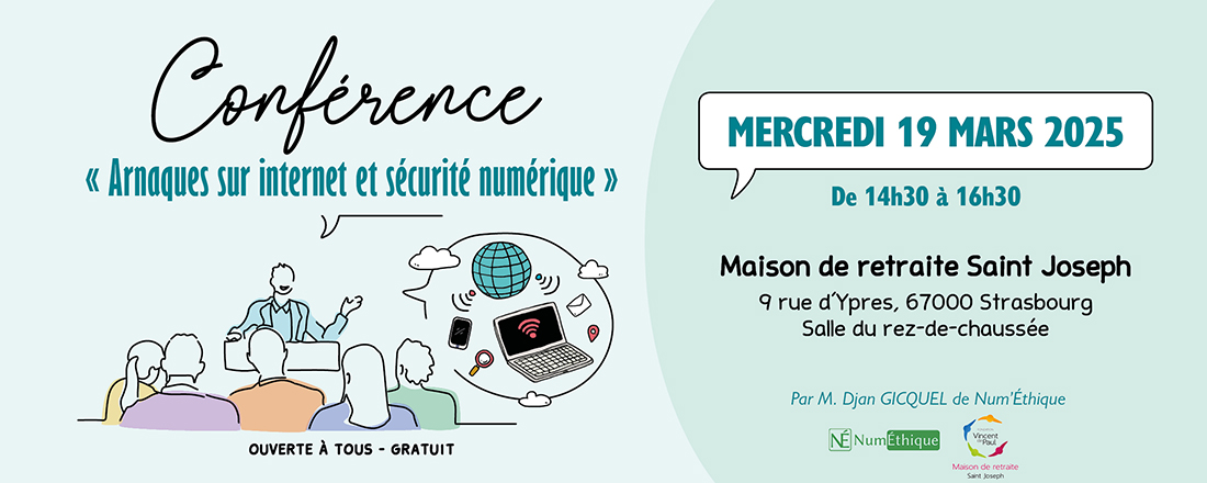 You are currently viewing Conférence « Arnaques sur internet et sécurité numérique » le 19 mars à Saint Jo’