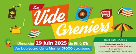 Le 29 juin 2025, débutez l’été au vide-greniers du boulevard de la Marne !