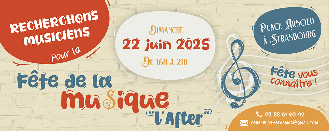 You are currently viewing Appel aux musiciens strasbourgeois pour un After festif le 22 juin !