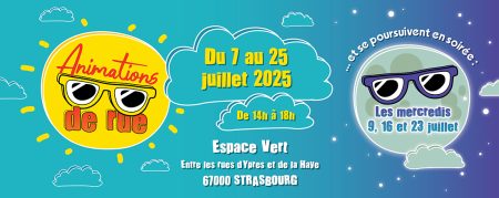Des animations en bas de chez soi le mois de juillet !