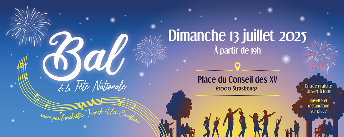 You are currently viewing Le Bal du 13 juillet fait son grand retour, place du Conseil des Quinze !