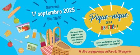 Pique-nique festif et retrouvailles à l’Orangerie pour bien démarrer l’année !