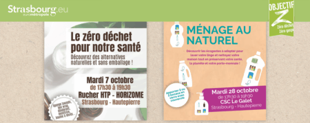 Ateliers Zéro Déchet en octobre ouverts à toute la famille