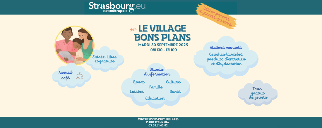 You are currently viewing Village des bons plans : édition « Parents et grands parents » le 30 septembre à l’ARES