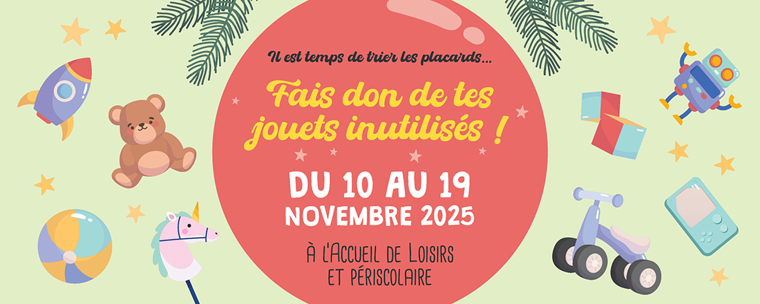 You are currently viewing Fais don de tes anciens jouets à la grande collecte solidaire !