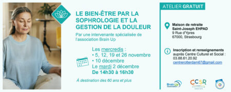 Atelier pour nos aînés : « Le bien-être par la sophrologie et la gestion de la douleur »