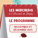 Le programme des mercredis de novembre à décembre 2025