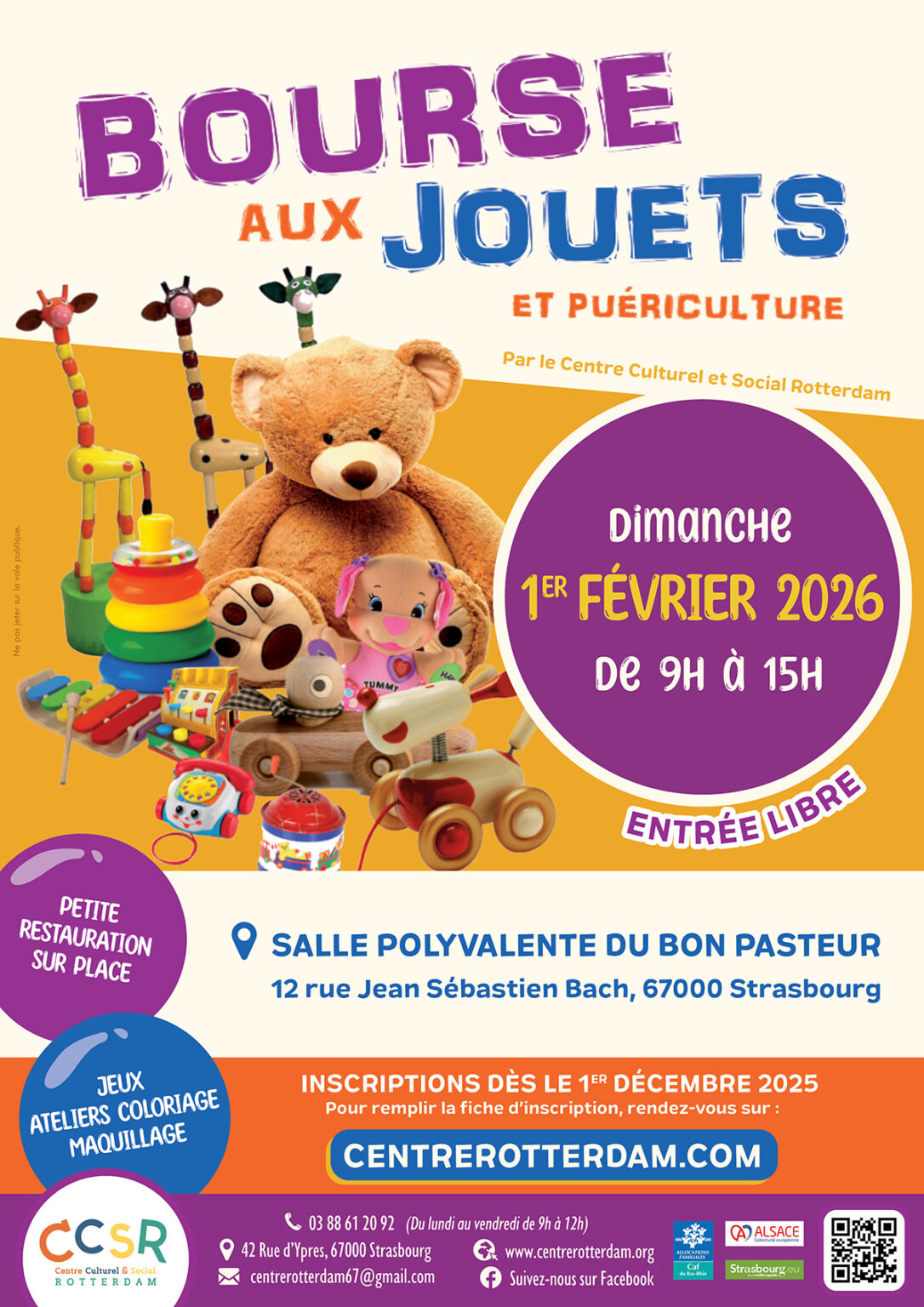 Bourse aux jouets et puériculture 2026 – Centre Culturel et Social ...