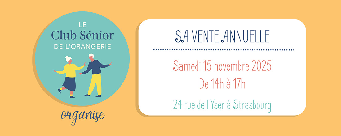 You are currently viewing Invitation à la vente annuelle du Club Sénior de l’Orangerie
