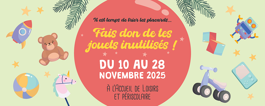 You are currently viewing Fais don de tes anciens jouets à la grande collecte solidaire !