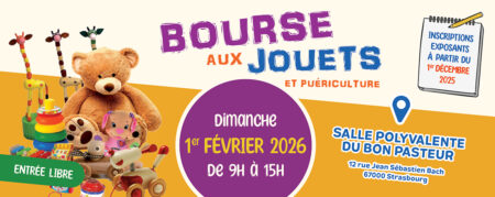 Bourse aux jouets et puériculture 2026