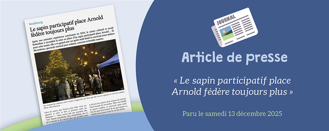 You are currently viewing DNA du 13.12.2025 : le sapin participatif place Arnold fédère toujours plus