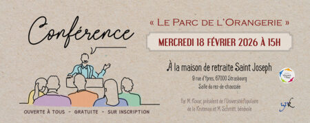 Conférence « Le Parc de l’Orangerie » avec l&rsquo;Université Populaire de la Krutenau
