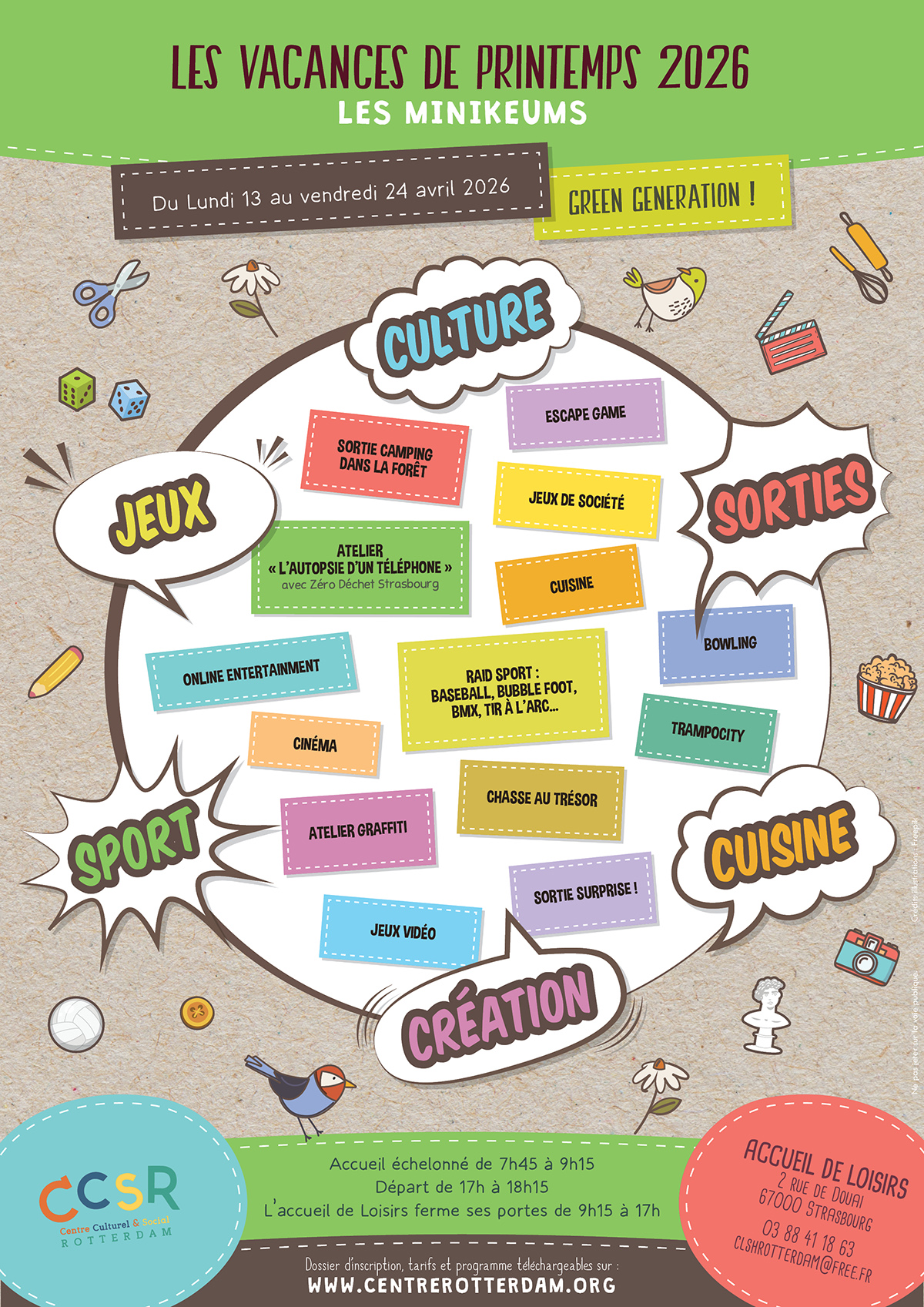 Programme - Vacances de Printemps 20263