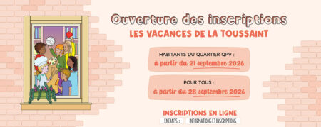 Calendrier des inscriptions aux vacances de la Toussaint
