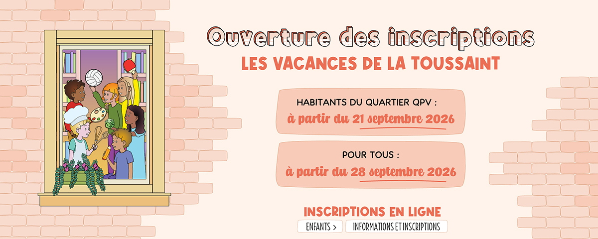 You are currently viewing Calendrier des inscriptions aux vacances de la Toussaint
